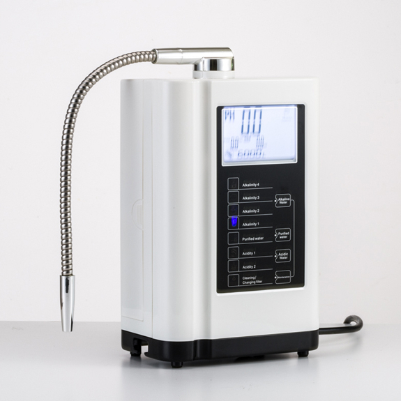 Home Water Ionizer Alkaline Water Machine with pH 4.0~10.0 Range 110-220V Voltage and 8-12 Months Pre-Filter Life