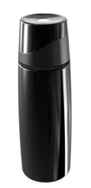Schwarzes Vakuumalkalische Wasser-Flasche 7cm D mit dem Leben des Filter-500L